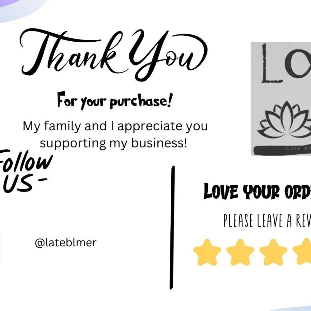 CUSTOM Made Thank You Cards 500 Count